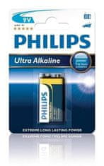 Philips batéria 9V ExtremeLife+, alkalická - 1ks