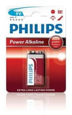 Philips batéria 9V PowerLife, alkalická - 1ks