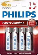 Philips batéria AA PowerLife, alkalická - 4ks