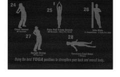 Aga Fitness podložka na jogu s cvičebným plánom