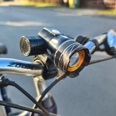 VELMAL T6 USB svetlo na bicykel + zadné svetlo