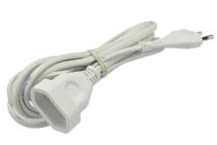 Pronett Foxter XT2287 Kábel predlžovací PVC biely 230V 5 m