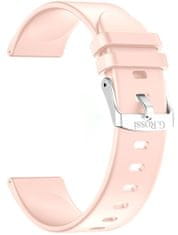 Gino Rossi Silikónový remienok na Smartwatch Inteligentné hodinky SW010 Pink GR22-3