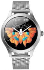 Gino Rossi Dámske Smartwatch Inteligentné hodinky SW014G-1 Silver