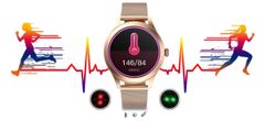 Gino Rossi Dámske Smartwatch Inteligentné hodinky SW014G-2 Rose Gold
