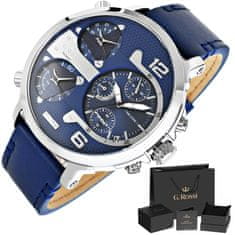 Gino Rossi Pánske hodinky Triple Time E11706A2-6F1