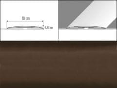 Prechodové lišty A72 - SAMOLEPIACE šírka 10 x výška 0,62 x dĺžka 200 cm - bronz