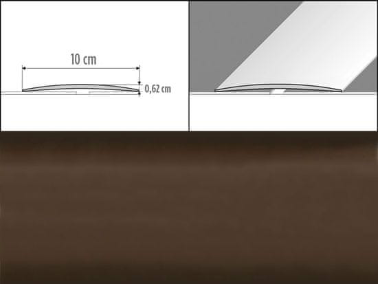 Effector Prechodové lišty A72 - SAMOLEPIACE šírka 10 x výška 0,62 x dĺžka 100 cm - bronz