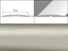 Effector Prechodové lišty A73 - SAMOLEPIACE šírka 12 x výška 0,65 x dĺžka 200 cm - inox
