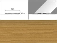 Effector Prechodové lišty A71 - SAMOLEPIACE šírka 8 x výška 0,51 x dĺžka 100 cm - dub