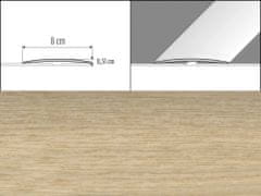 Effector Prechodové lišty A71 - SAMOLEPIACE šírka 8 x výška 0,51 x dĺžka 200 cm - dub mocca