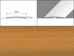 Effector Prechodové lišty A71 - SAMOLEPIACE šírka 8 x výška 0,51 x dĺžka 200 cm - buk