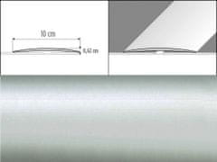 Effector Prechodové lišty A72 - SAMOLEPIACE šírka 10 x výška 0,62 x dĺžka 100 cm - strieborná