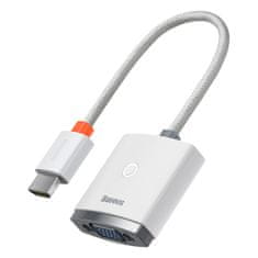 BASEUS Lite adaptér HDMI - VGA / 3.5mm jack / micro USB, biely