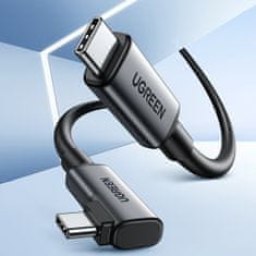 Ugreen US551 Elbow kábel USB-C / USB-C 60W 5m, čierny