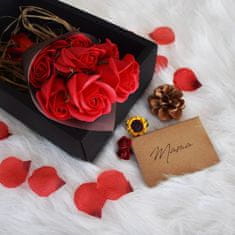 Northix Mydlové ruže v darčekovej krabičke 