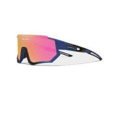 Cyklistické okuliare Ls910 modro-čierna, sklo ružové C10