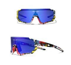 Cyklistické okuliare Ls910 Limitovaná edícia, sklo modré C02