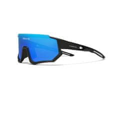 Cyklistické okuliare Ls910 čierne, sklo nebovo modré C05