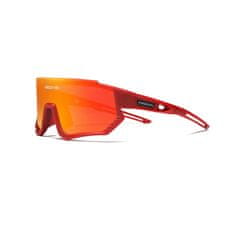 Cyklistické okuliare Ls910 červené, sklo červené C09