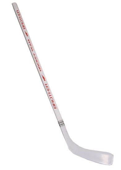 Bohemia Plastová hokejka s dýhou 147cm - pravá - biela