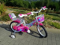 Dino bikes 166 RSN FAIRY Biela, ružová potlač 16"