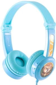 bezpečné detské slúchadlá buddpyhones travel káblové pripojenie pekný zvukový prejav obmedzená hlasitosť