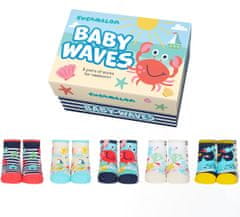 Cucamelon Detské veselé ponožky CUCAMELON BABY WAVES, 0-12 mesiacov