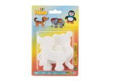 Lowlands Podložka na zažehľovacie korálky slon, tučniak, psík plast 3ks na karte 12x18x3cm Cena za 1ks