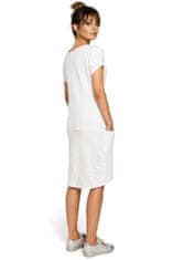 BeWear Dámske midi šaty Almut B050 svetlo šedá XL