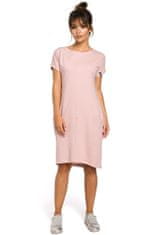 BeWear Dámske midi šaty Almut B050 ružová XL