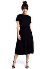 BeWear Dámske midi šaty Evap B067 čierna XL