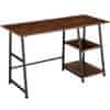 Písací stôl Paisley 120x50x73,5cm - Industrial tmavé drevo
