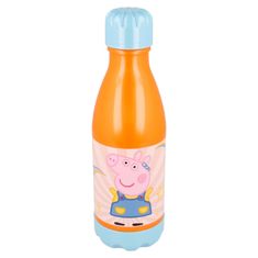 Alum online Detská plastová fľaša na pitie Prasiatko Pepa 560 ml - oranžová