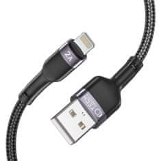 Tech-protect Ultraboost kábel USB / Lightning 2.4A 2m, čierny