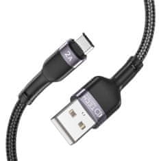 Tech-protect Ultraboost kábel USB / Micro USB 2.4A 2m, čierny
