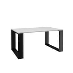 Bývaj s nami SK LIVIO moderný kávový stolík, biely/čierny