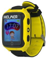 Helmer detské hodinky LK 707 s GPS lokátorom / dotykový displej / IP54 / micro SIM / kompatibilný s Android a iOS / žlté