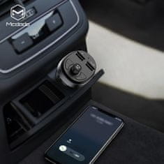 Mcdodo duální adaptér do auta a Bluetooth FM modulátor černá