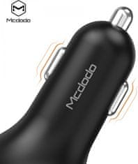 Mcdodo duální adaptér do auta a Bluetooth FM modulátor černá