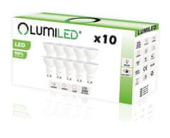 LUMILED 10x LED žiarovka GU10 1,5W = 15W 135lm 6500K Studená biela 120°