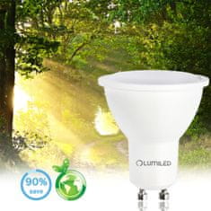LUMILED 10x LED žiarovka GU10 1,5W = 15W 135lm 3000K Teplá biela 120°