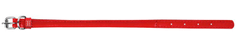WAUDOG Okrúhly kožený obojok červený 17-20cm,	šírka obojku: 6mm červená