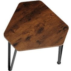 tectake Odkladací stolík Torquay – set - Industrial tmavé drevo