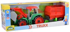 LENA Truxx traktor nakladač s prívesom na seno