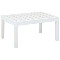 Petromila vidaXL Záhradný stolík, biely 78x55x38 cm, plast