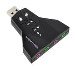 APT AK103D USB Zvuková karta Virtual 7.1 CH