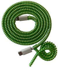 ELPINIO ochrana kábla špirála - metalická zelená