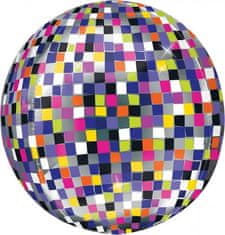 Amscan Fóliový balón orbz Happy New Year Disco 40cm