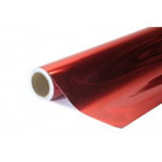 CWFoo chrómovaná zrkadlová červená wrap auto fólia na karosériu 152x500cm